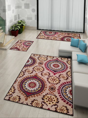Athom Living Essential Double Bedsheet Sheet with Carpet Combo