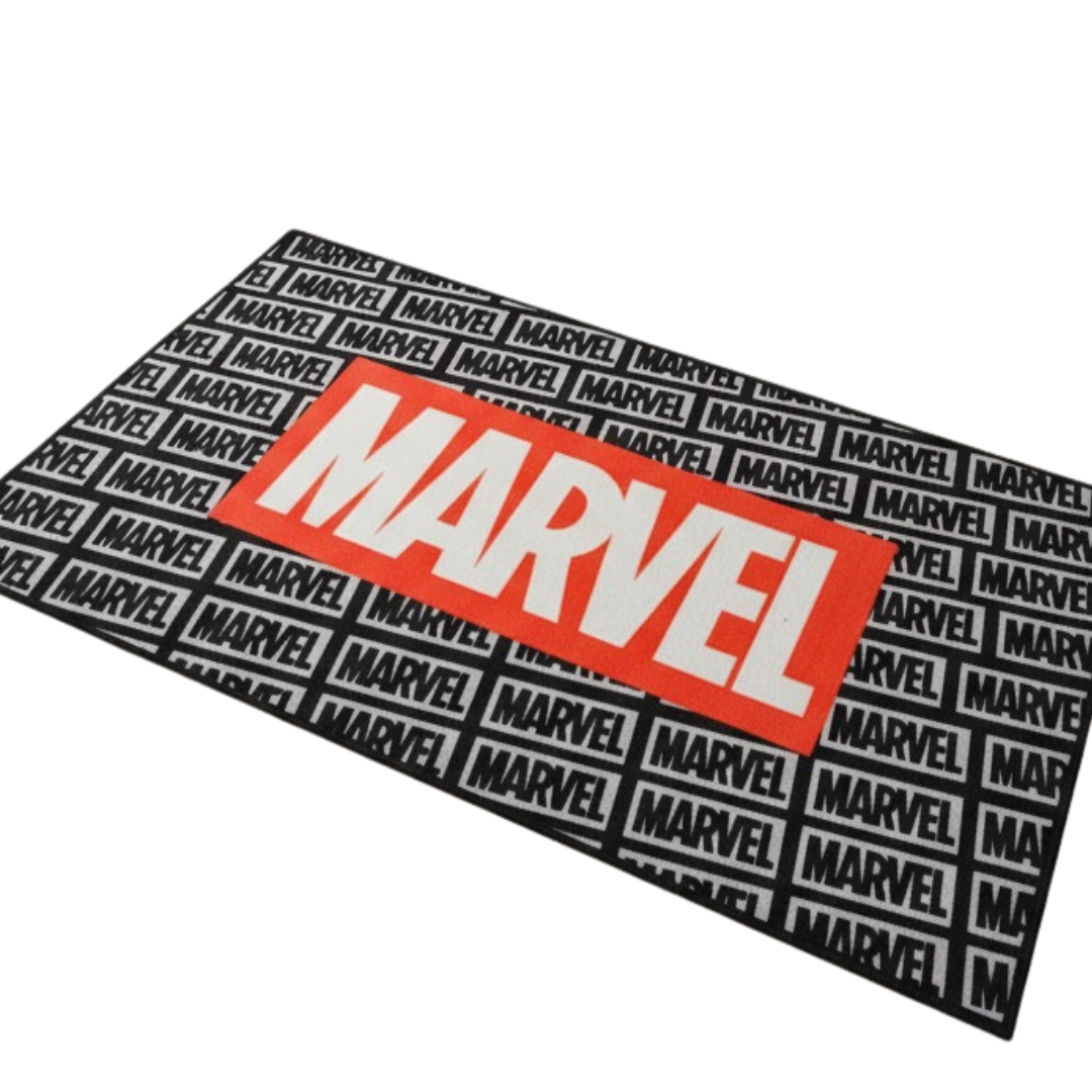 A playful and stylish Marvel Themed Carpet from Athom Living, crafted with soft, child-friendly material, perfect for enhancing any room with vibrant superhero graphics.