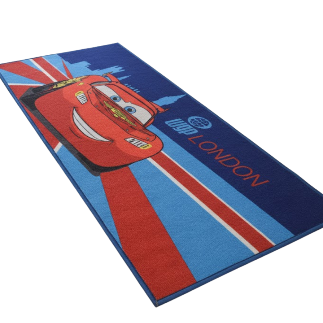 Add adventure to your child’s room with this Disney Cars runner carpet by Athom Living. The 60x140 cm carpet features vivid prints, anti-skid backing, and soft material for comfort and safe playtime.