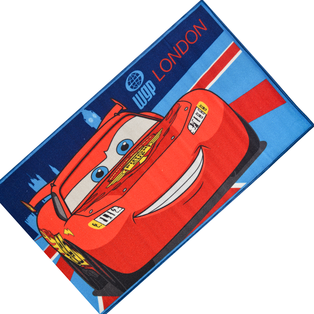 Add excitement to your child’s room with Athom Living’s Disney Cars carpet, 90x150cm, soft, colorful, and featuring favorite racing characters, perfect for playful and safe flooring.