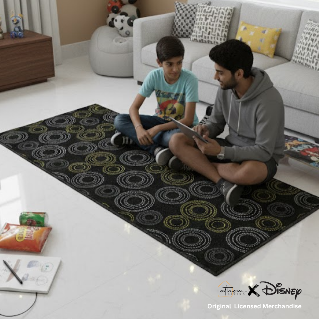 Add magic to your home with this Disney themed runner carpet by Athom Living, crafted with soft material, vibrant prints and durable anti-slip backing for safe, stylish and comfortable kids’ room decor daily.