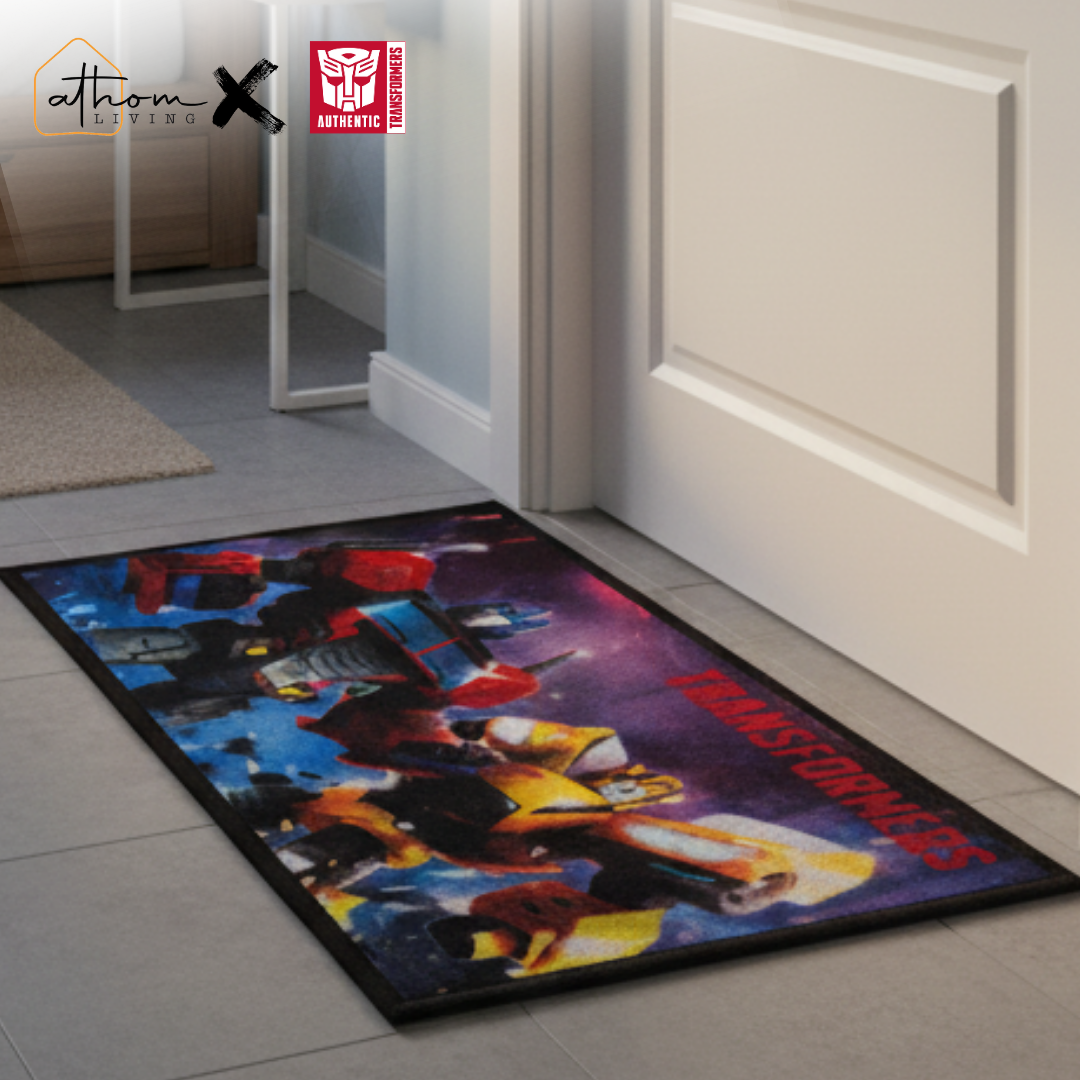 Add superhero strength to your entryway with the Transformer Anti-Skid door mat by Athom Living. Designed for durability and style, this door mat keeps your floors clean while showing off heroic charm.