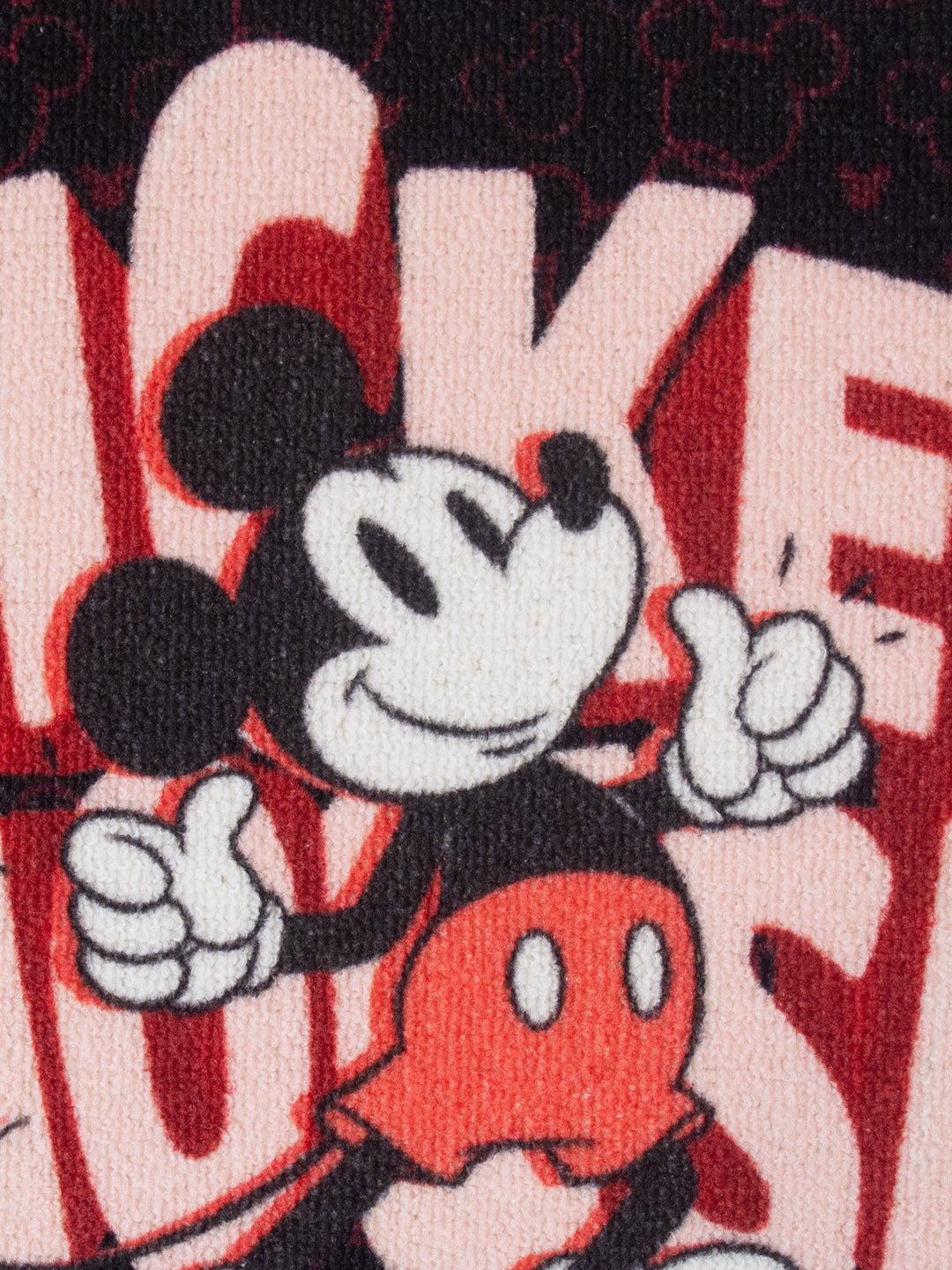 Athom Living Disney Mickey Mouse kids premium nylon multicolor doormat with latex backing, anti-skid feature, combo of 2 doormats, 37 x 57 cm.