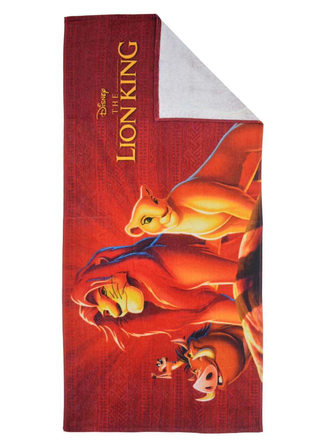 Athom Living Lion King kids bath towel featuring soft material, super absorbency, and a colorful print in 60x120 cm size, making this bath towel ideal for kids who enjoy fun, character-themed bath essentials.
