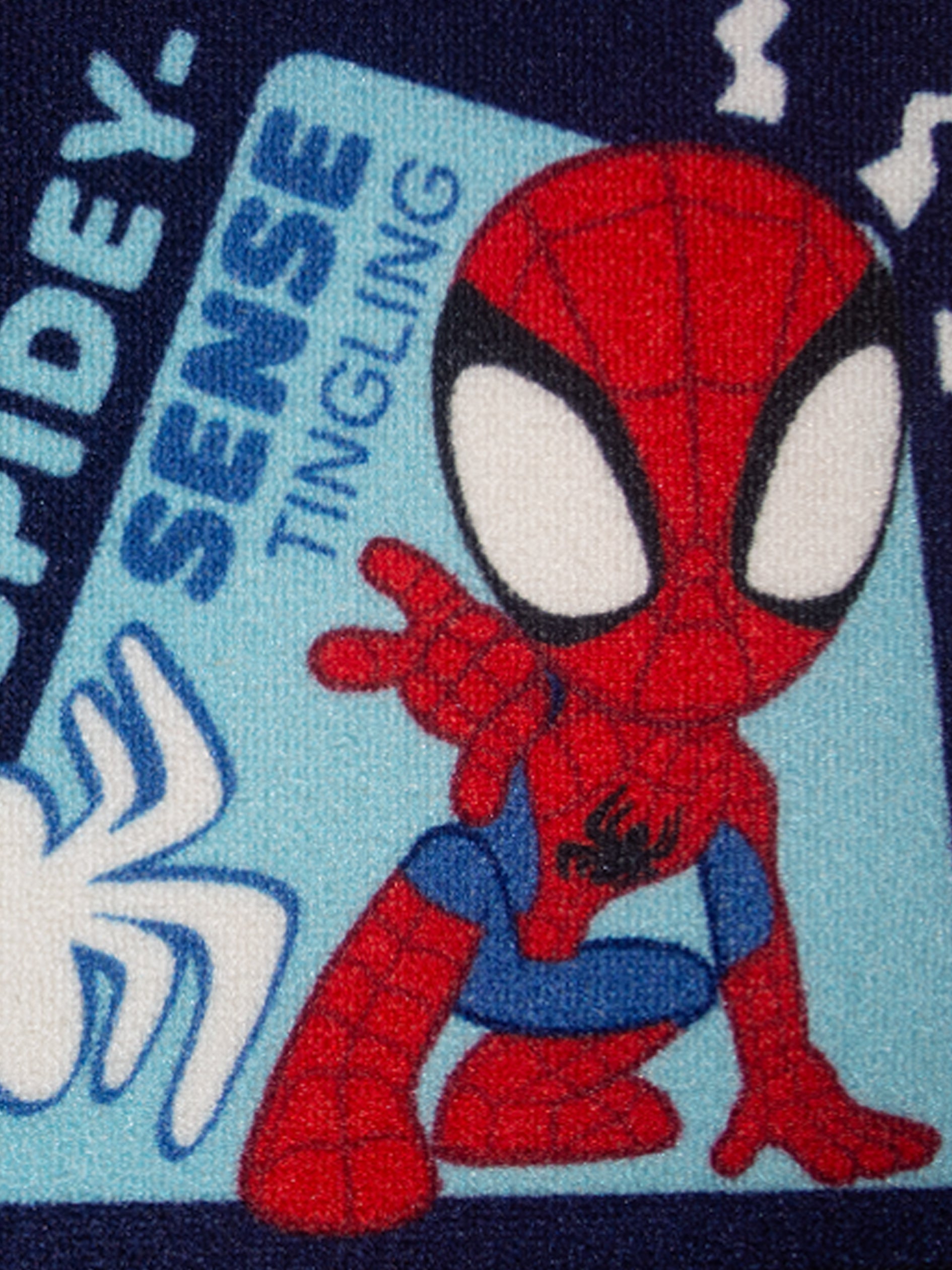 Athom Living Marvel Spidey Sense kids doormat, multicolor premium nylon with latex backing, anti-slip, 37x57 cm, pack of 2.


