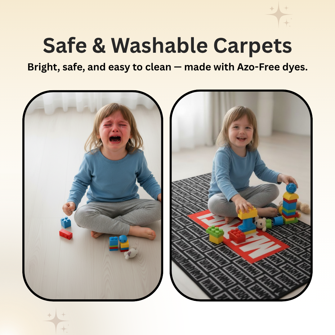 Athom Living Marvel Themed Carpet designed for kids’ rooms, featuring detailed superhero prints, soft material, and a size of 90x150cm to enhance room comfort and style.