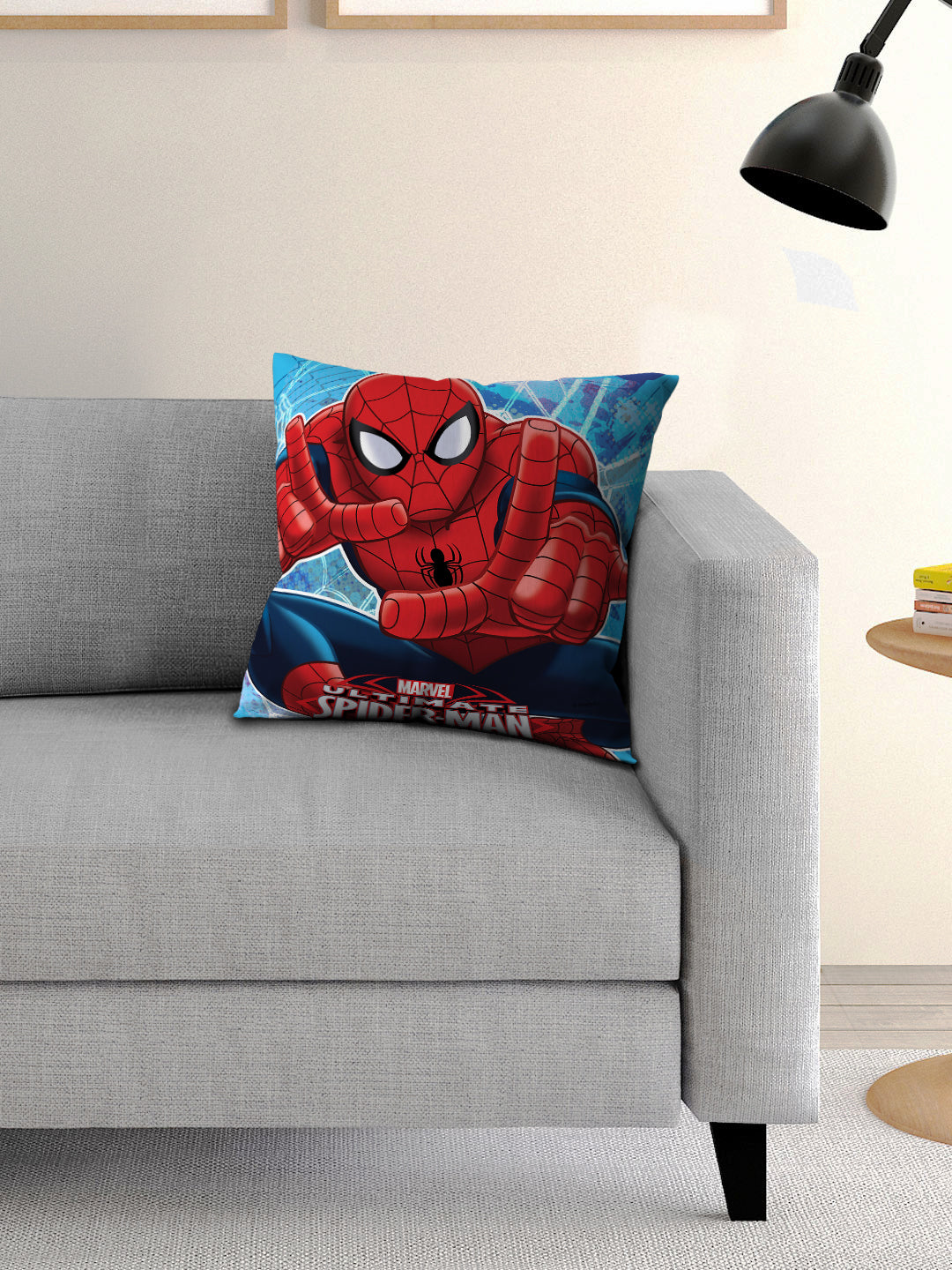 Athom Living Marvel character printed 40x40 cm cushion with soft cover, perfect for kids’ room décor, comfort and style with favorite superheroes.