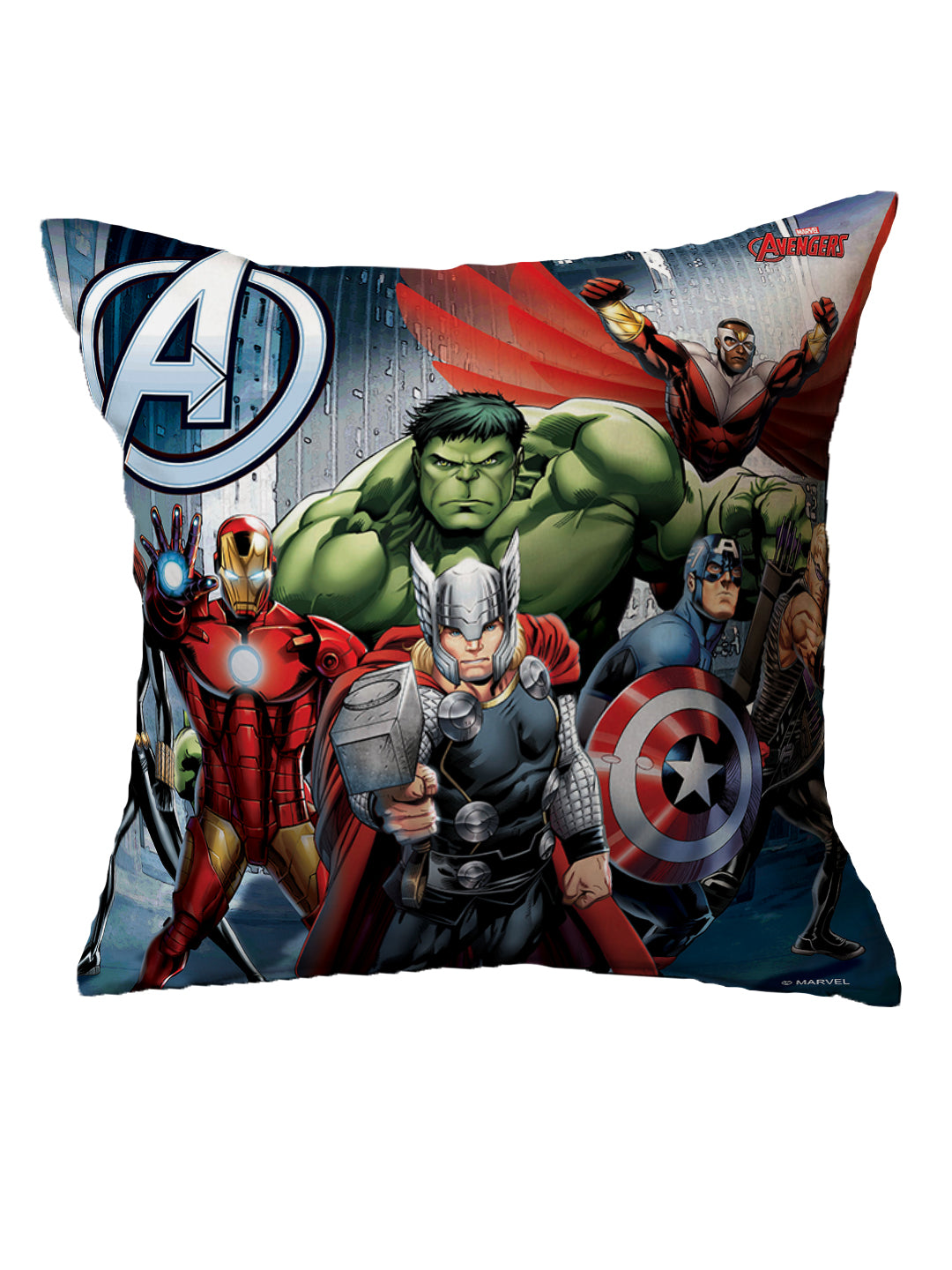 Athom Living Marvel character printed kids cushions with 40x40 cm cover – durable, stylish, and ideal for kids’ room decoration.
