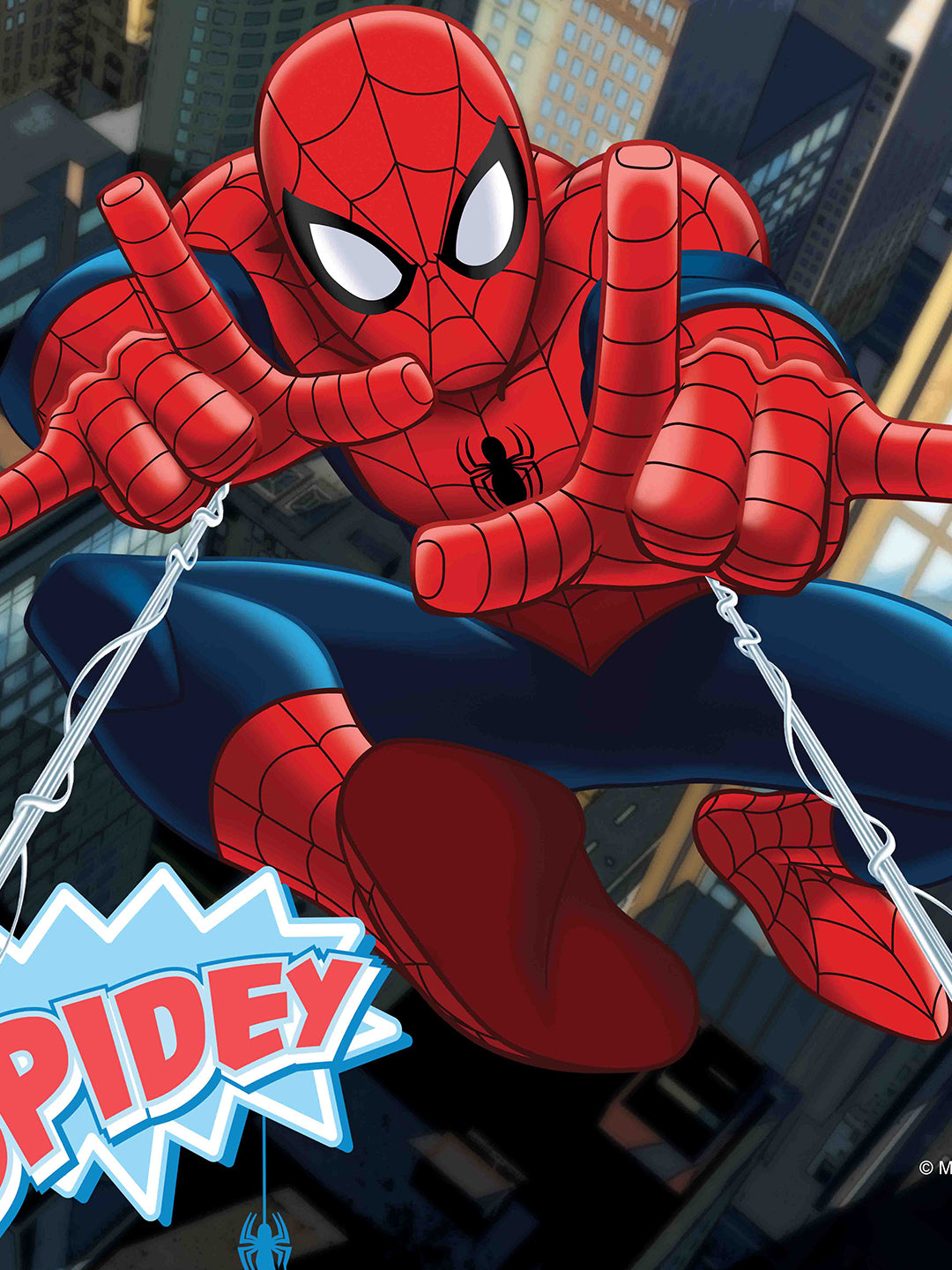 Athom Living Marvel cushion with cover, 40x40 cm, premium printed design, soft, durable, ideal for kids bedroom, gifting and home décor needs.