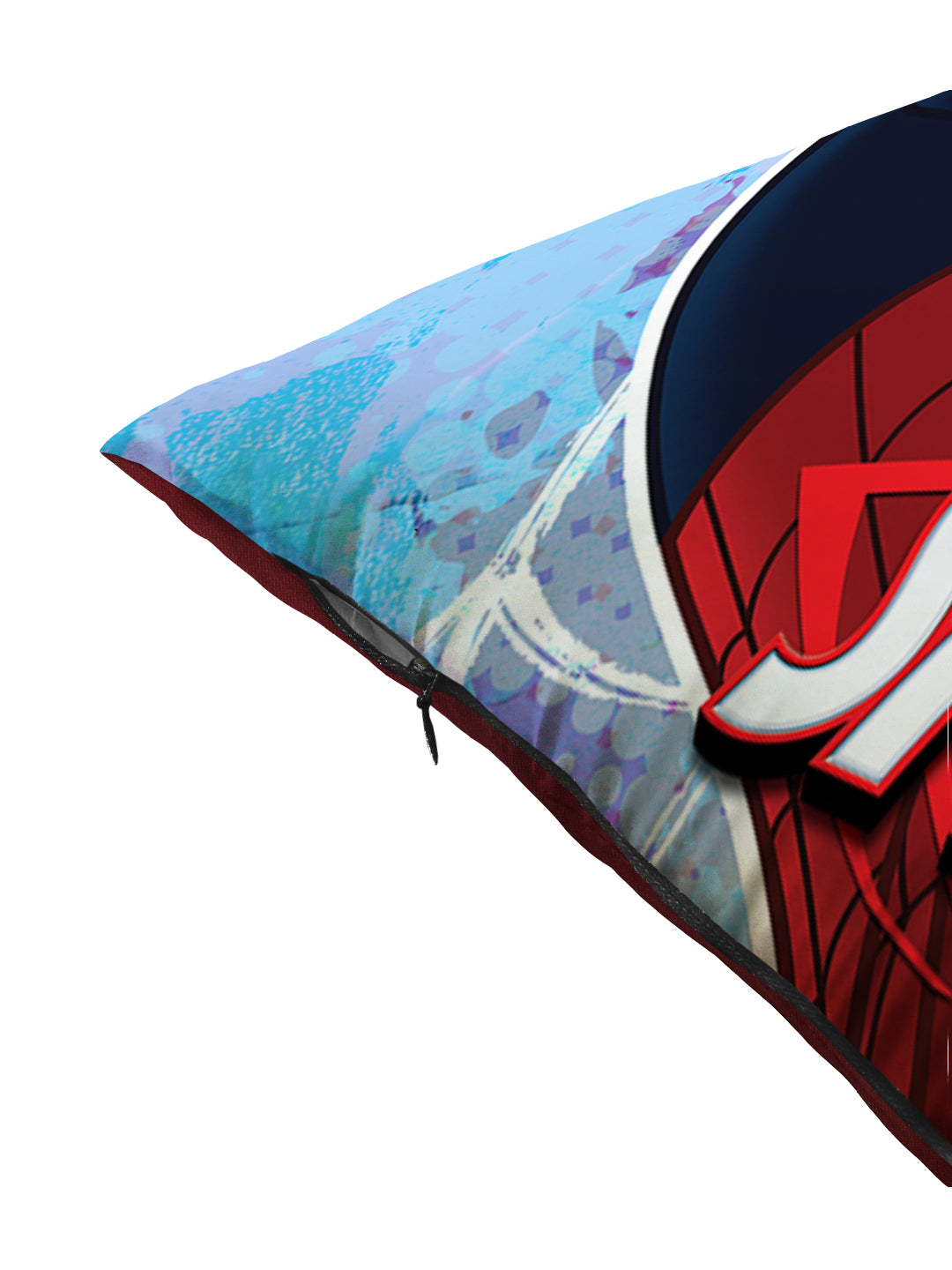Athom Living Marvel printed cushion 40x40 cm with cover, soft fabric, stylish design, ideal for kids, fans, home décor and superhero enthusiasts.