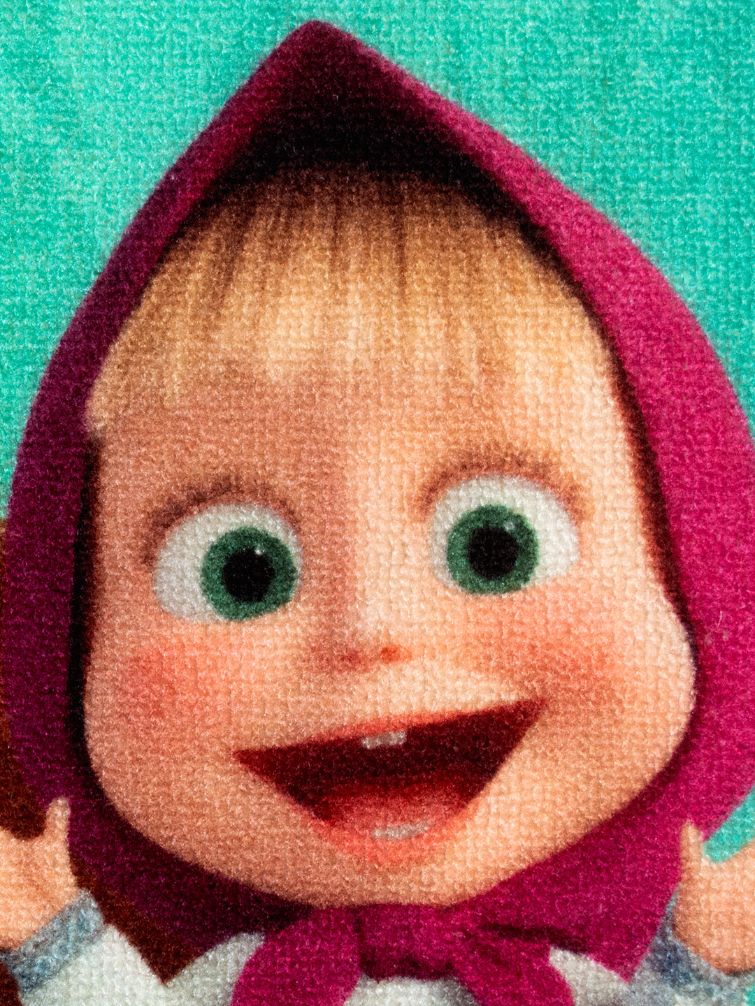 Athom Living Masha and The Bear doormat combo, colorful 37x57 cm nylon mats with anti-skid latex backing, perfect kids room and home décor.
