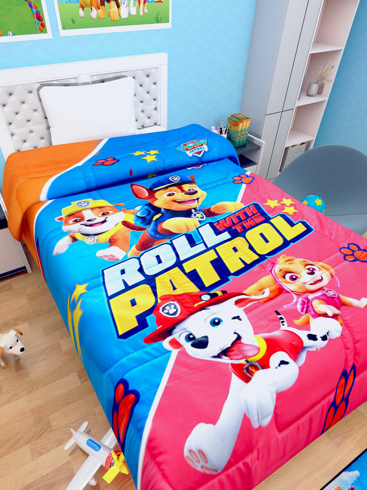Athom Living Paw Patrol kids comforter – Lightweight, warm, and colorful single bed comforter for kids who love adventure and fun bedtime moments.