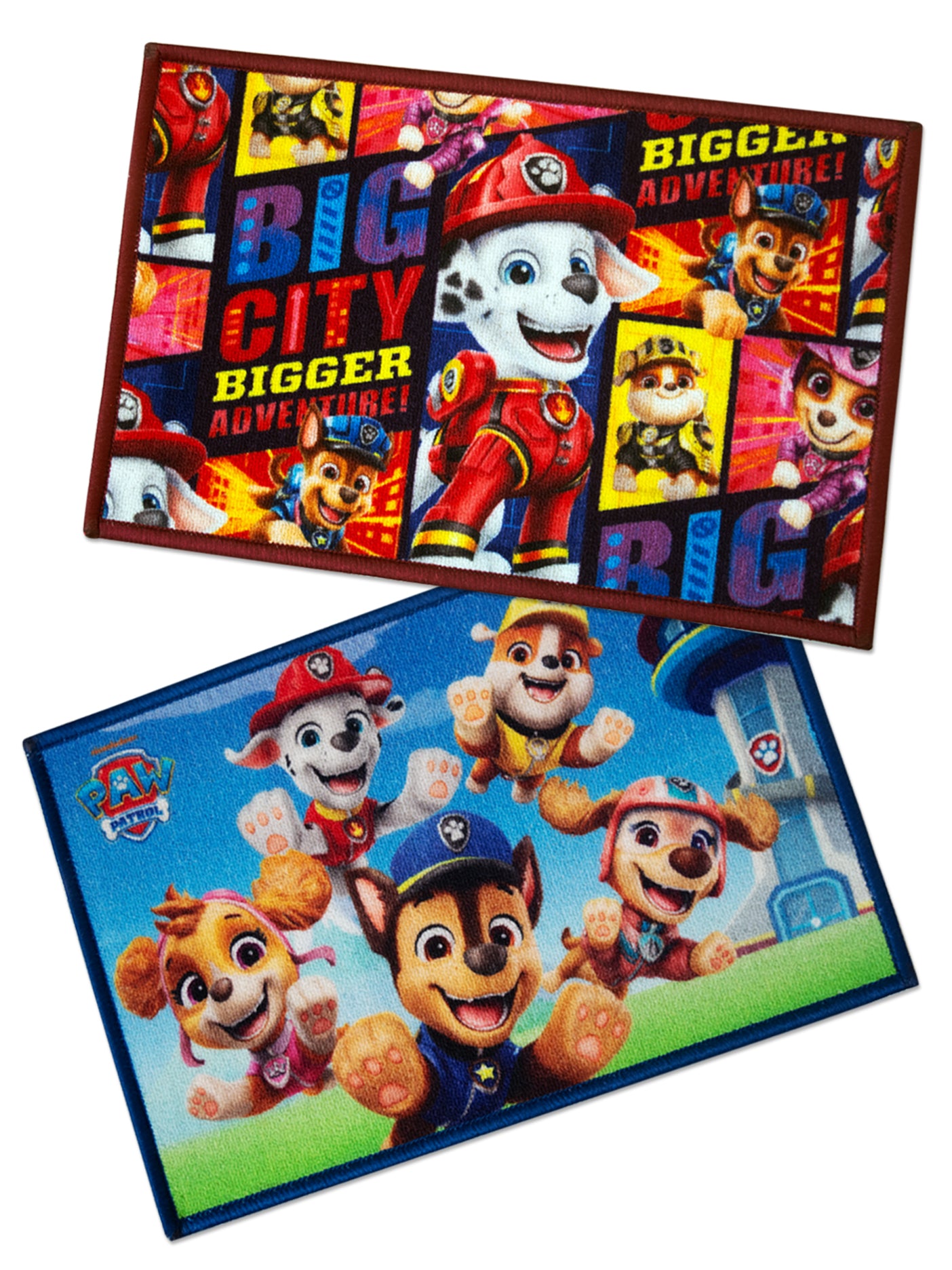 Athom Living Paw Patrol kids multicolor doormat set of 2, premium nylon, anti-skid latex backing, durable and stylish floor mat for kids’ rooms.