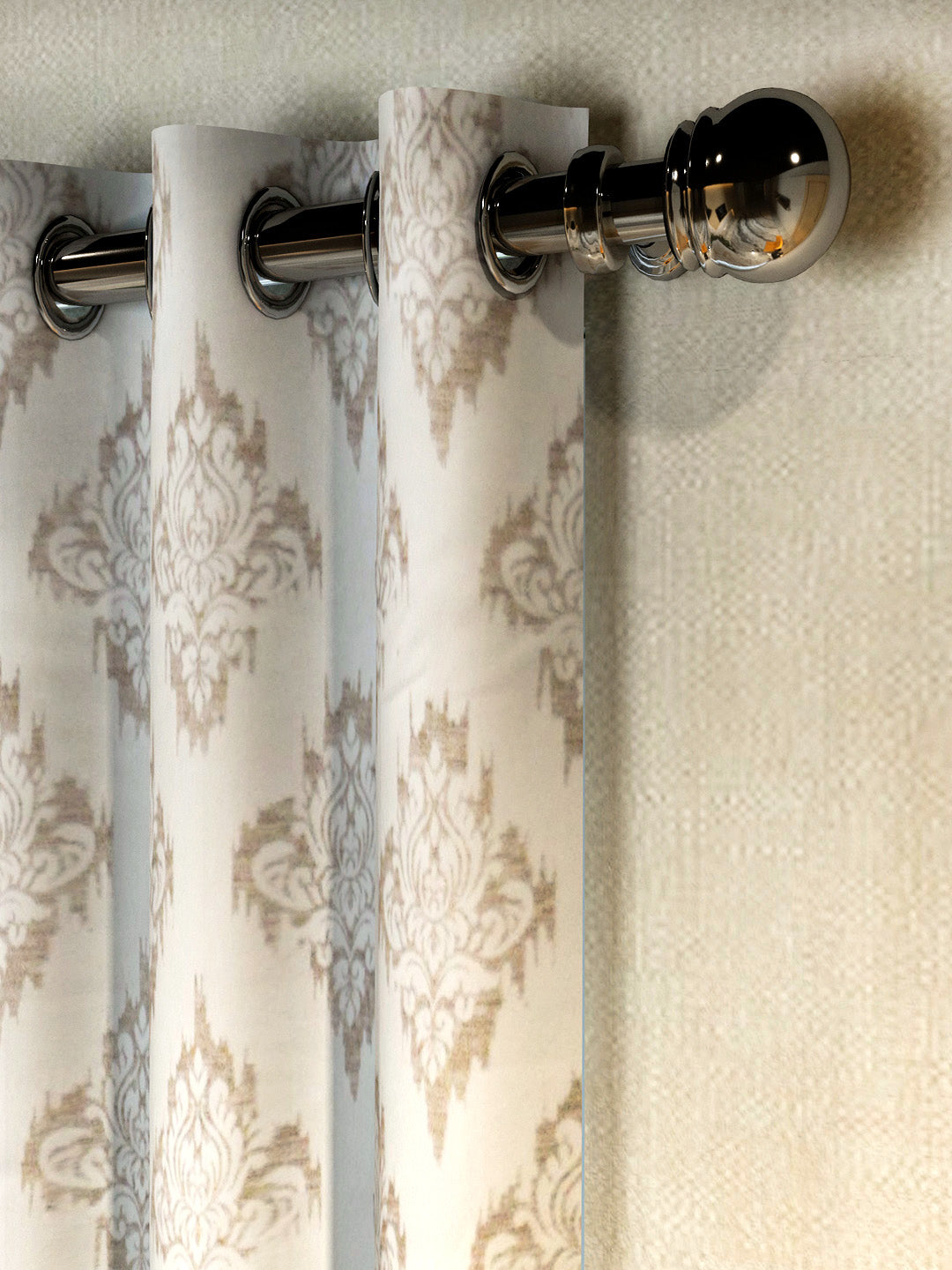 Athom Living Vogue Soft Ivory Collection door curtains set of 2, featuring premium fabric and minimal design, crafted as a Solid Window Elegant Drapes Curtain to enhance privacy and add timeless elegance to doors.