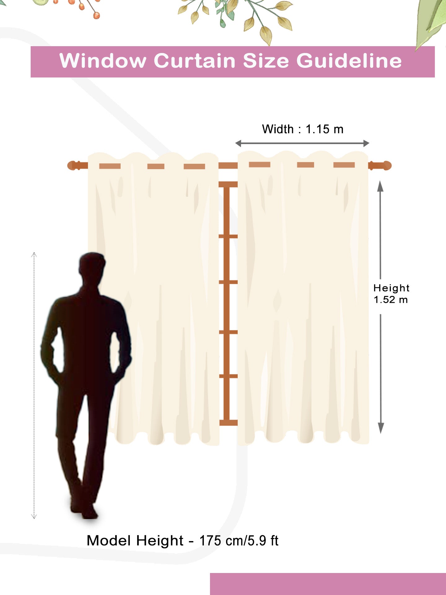 Athom Living Window Curtain Set in Pink Triangle Pattern, Dream Collection stylish colorful panels designed for elegant décor and functional privacy.