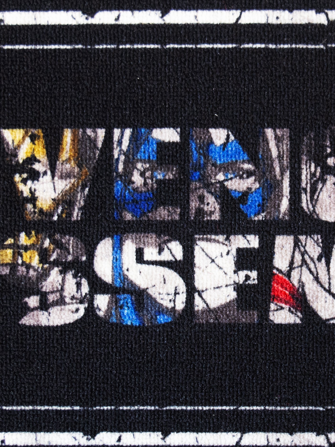 Athom Living doormat with Marvel Avengers Assembled text, multicolor nylon finish, anti-skid latex backing for safety, perfect kids doormat for bedrooms or playrooms, 37 x 57 cm, pack of 1.