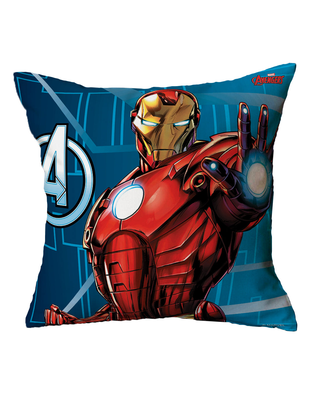 Avengers Iron Man Kids Filled Cushion with Cover by Athom Living, designed with premium fabric, bright Marvel graphics, and cozy filling, ideal for children’s rooms, sofa décor, or superhero-themed kids spaces.