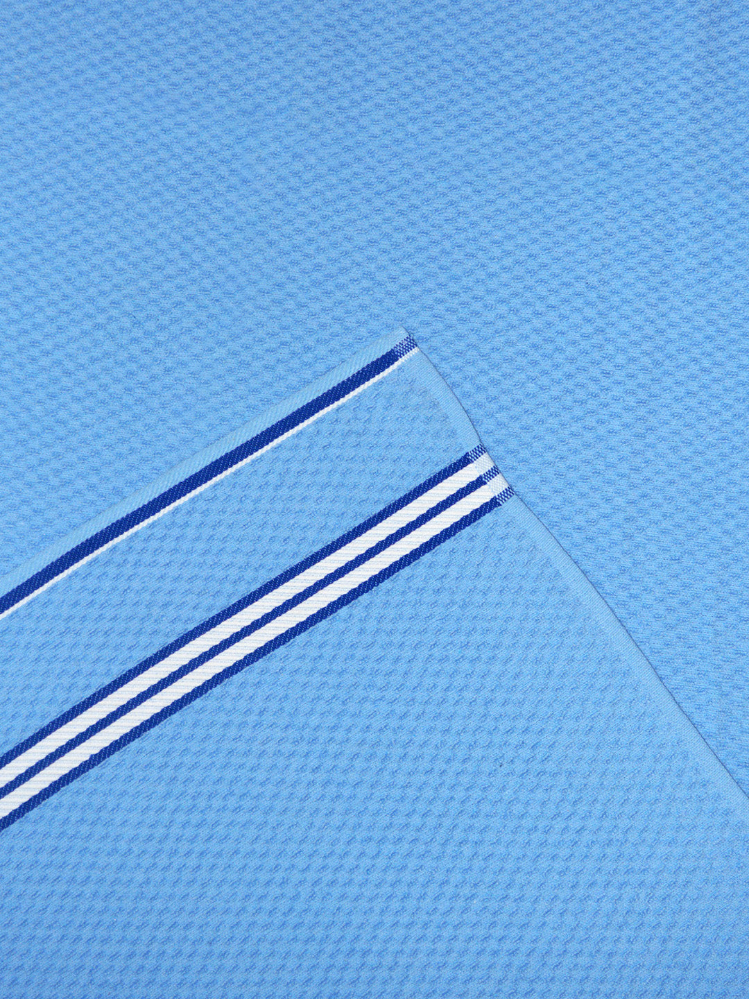 Blue popcorn cotton bath towel combo 