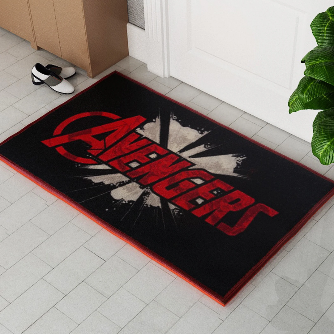 Bright and bold Anti-Skid Kids Doormat from Athom Living inspired by Marvel’s heroic red theme, designed with a non-slip base, durable surface, and eye-catching print to keep kids safe while adding fun décor.