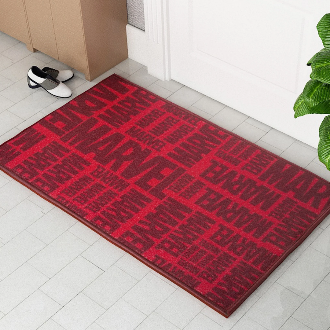 Bright and bold Marvel Anti Skid kids Doormat by Athom Living, designed to keep children safe with non-slip backing while adding a fun, red superhero theme to any kid’s bedroom or playroom.