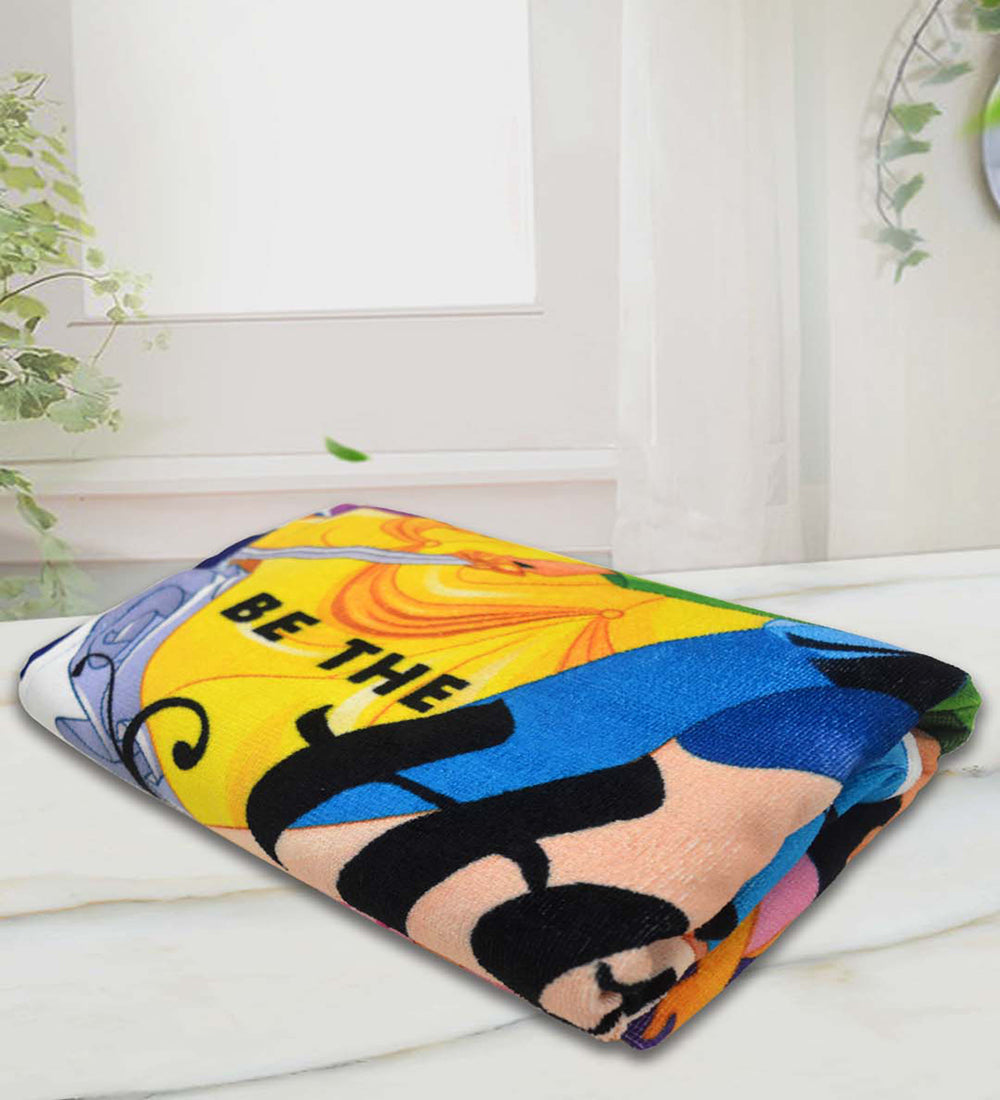 Bright and colorful Athom Living Disney Princess kids bath towel featuring princess characters, designed for gentle skin, quick drying, and everyday comfort. A stylish and functional kids bath towel option.