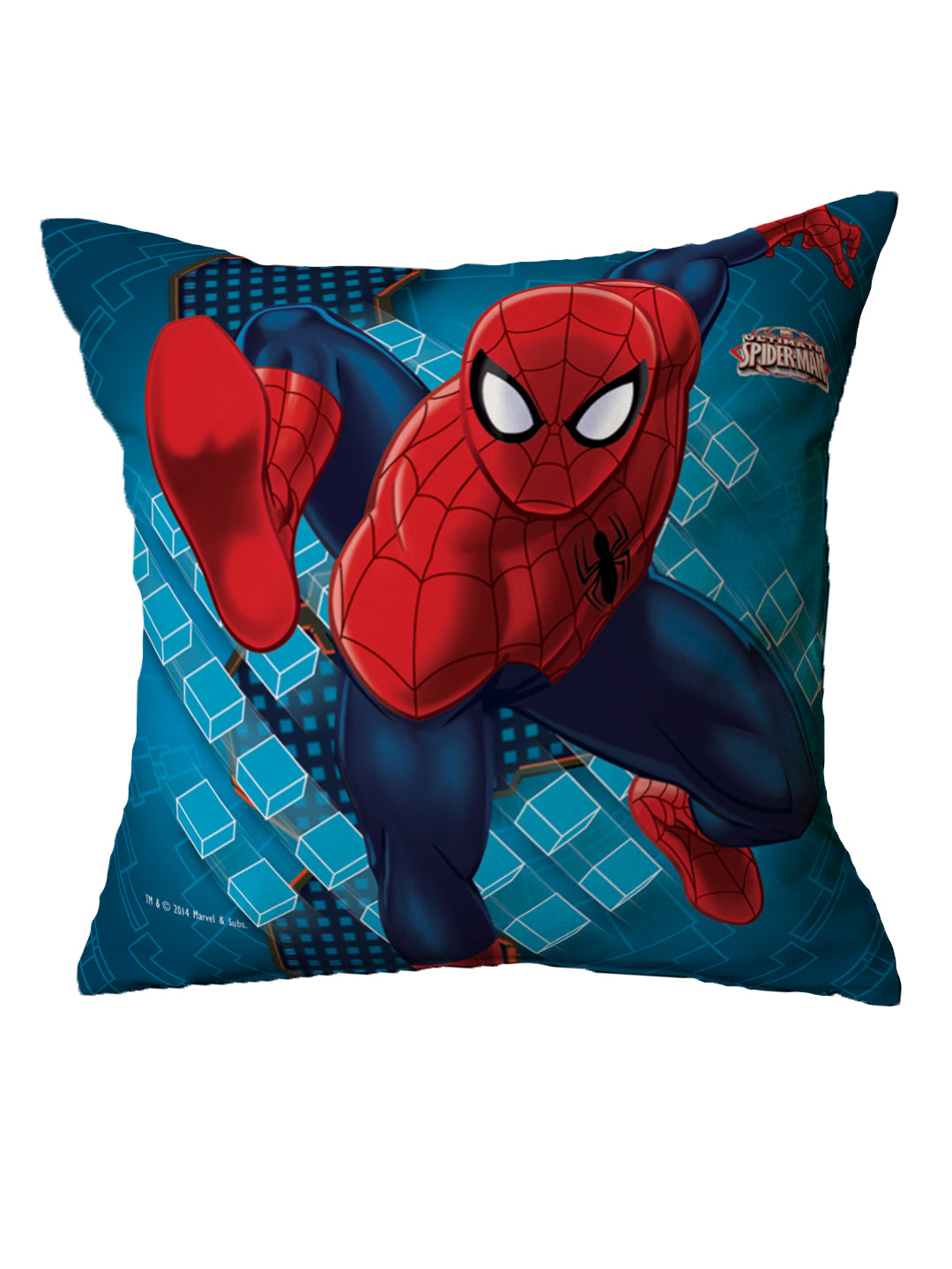 Bright and colorful Marvel Spiderman Kids Filled Cushion by Athom Living designed to add excitement to children’s rooms, providing cozy support for seating, lounging, or playtime with a bold superhero theme kids love.