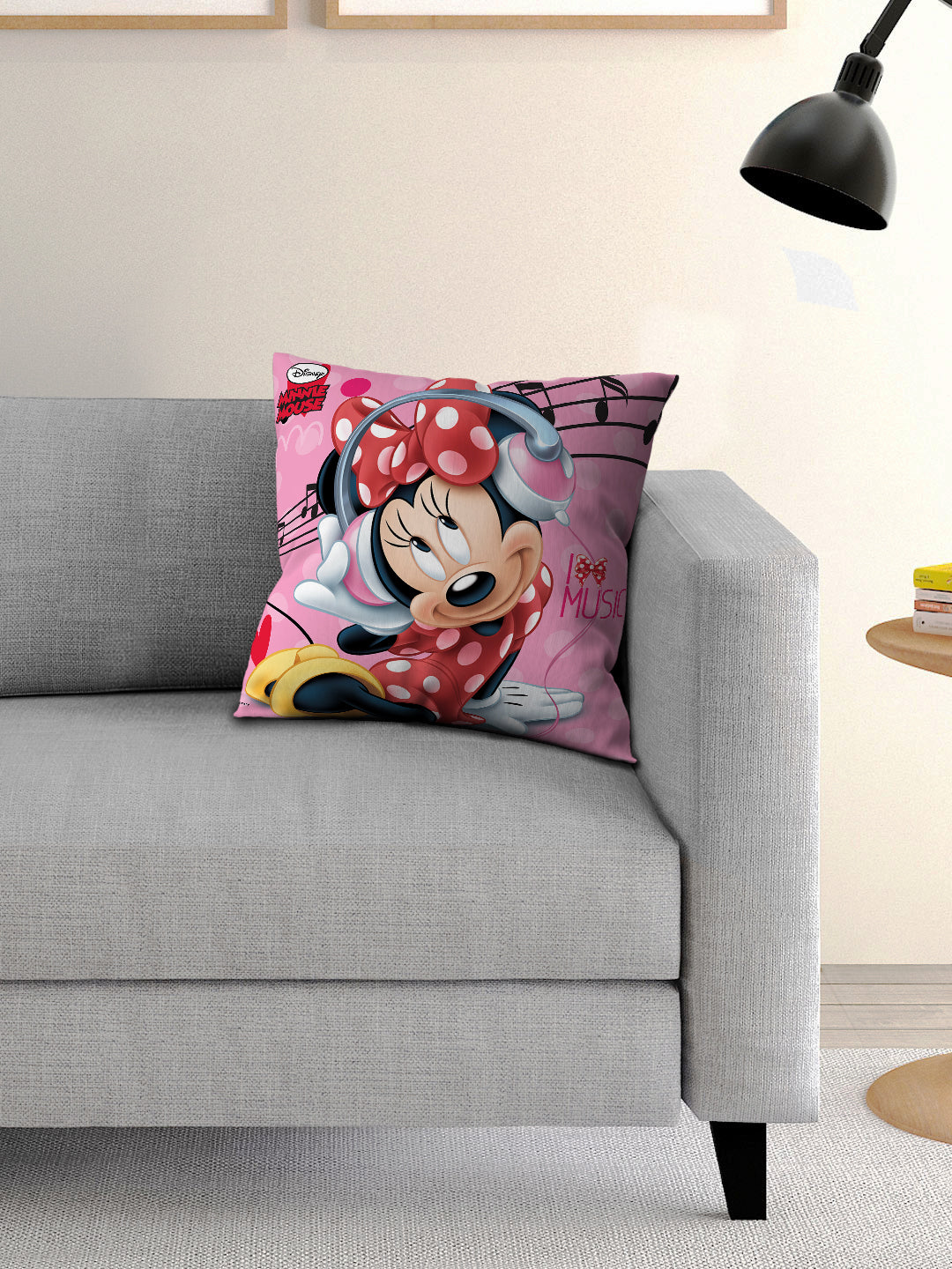 Bright and soft Disney Minnie Mouse Kids Filled Cushion with Cover by Athom Living, perfect for kids’ rooms, cozy seating, and playful decor that adds charm and comfort to any space.