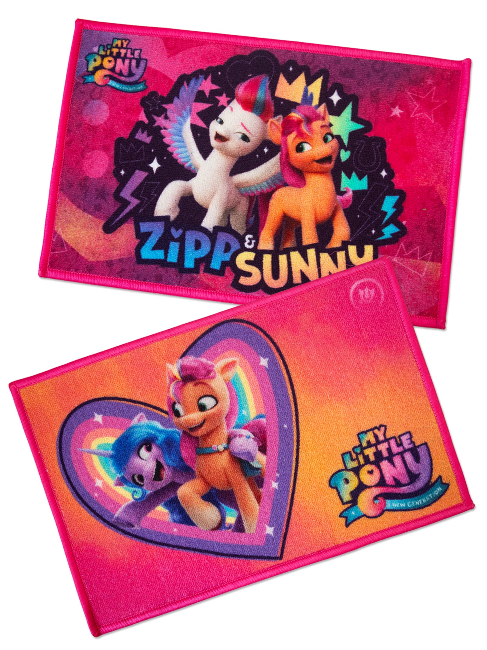 Bright multicoloured My Little Pony kids doormats with latex anti-skid backing, durable premium nylon, perfect floor mats for children’s rooms

