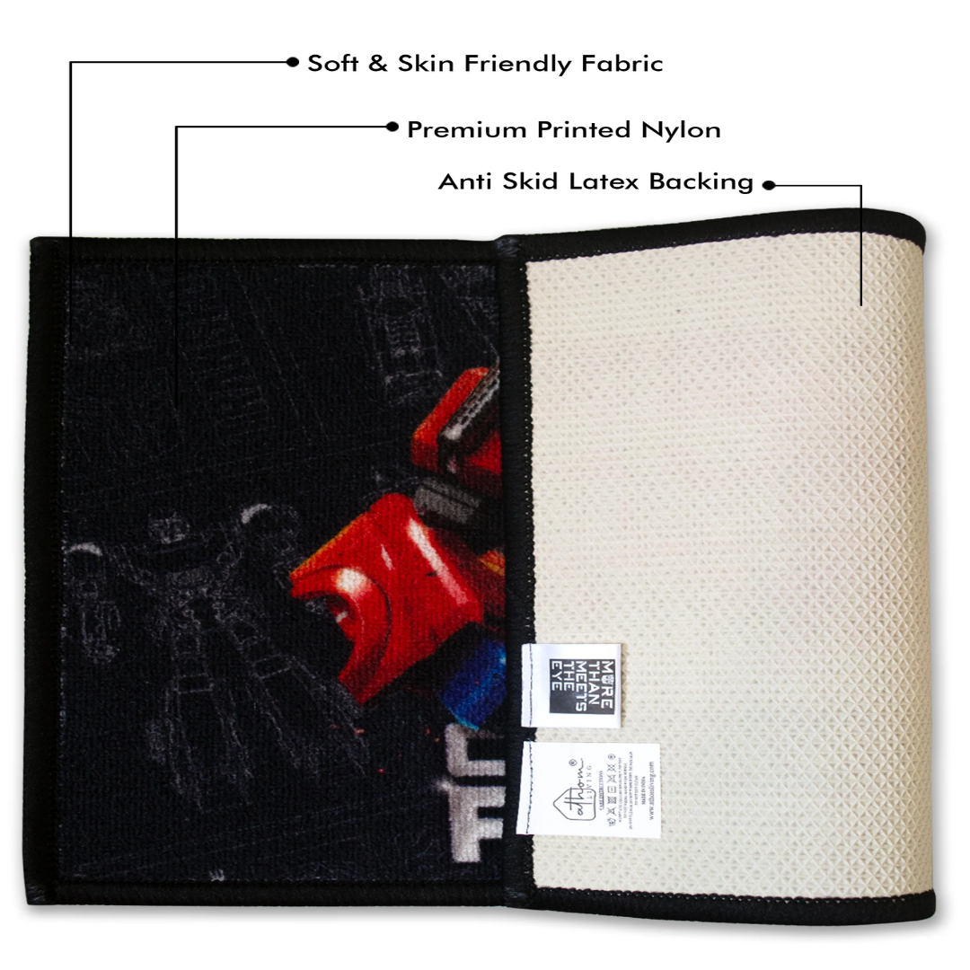 Bring action and protection to your doorstep with the Transformer “Optimus Prime” Anti-Skid door mat by Athom Living. This functional and decorative door mat adds strength and style to any home.