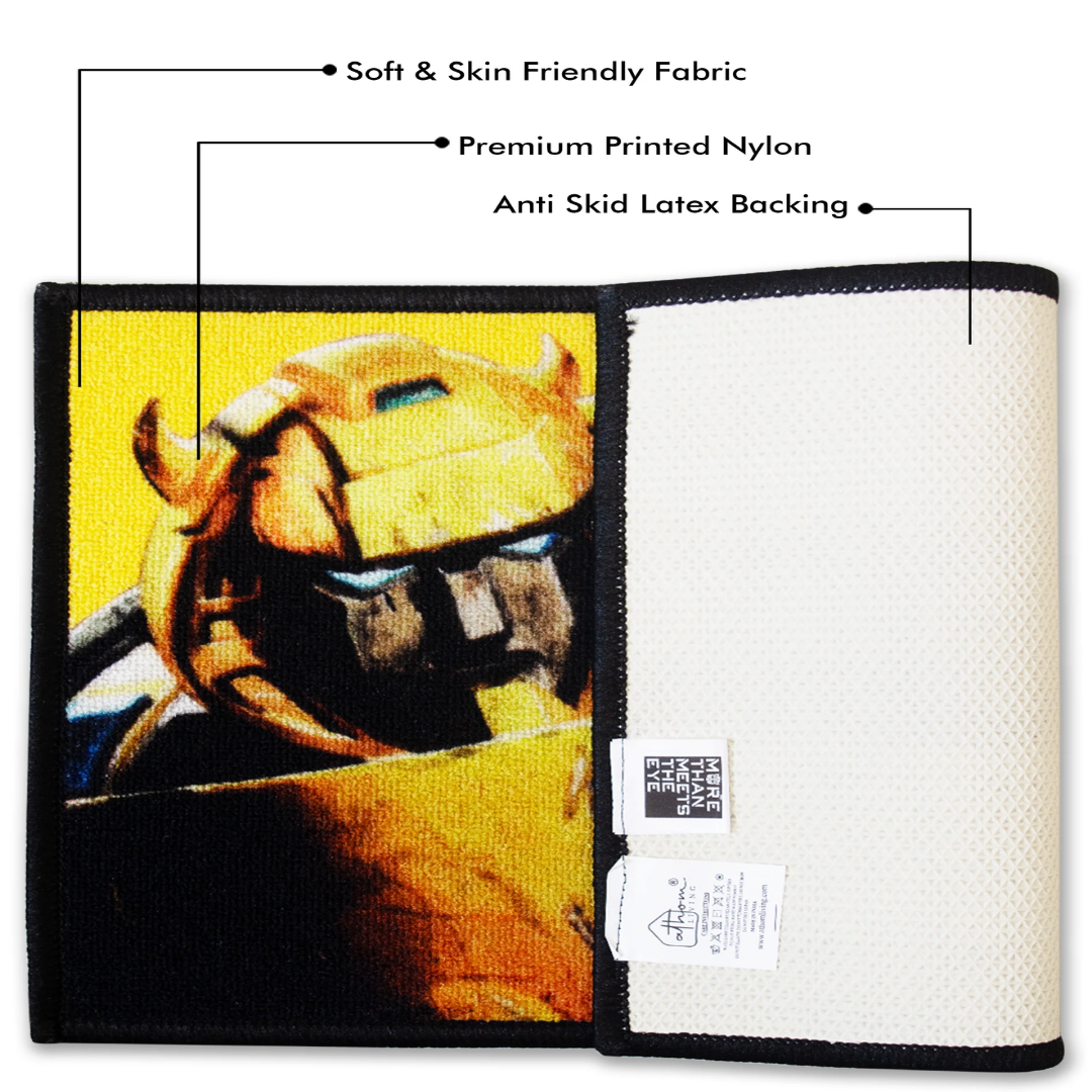 Bring home the power of Bumble Bee with this Transformer Anti-Skid door mat by Athom Living. Crafted with strong anti-slip backing, this stylish door mat ensures safety and elegance at your doorstep.