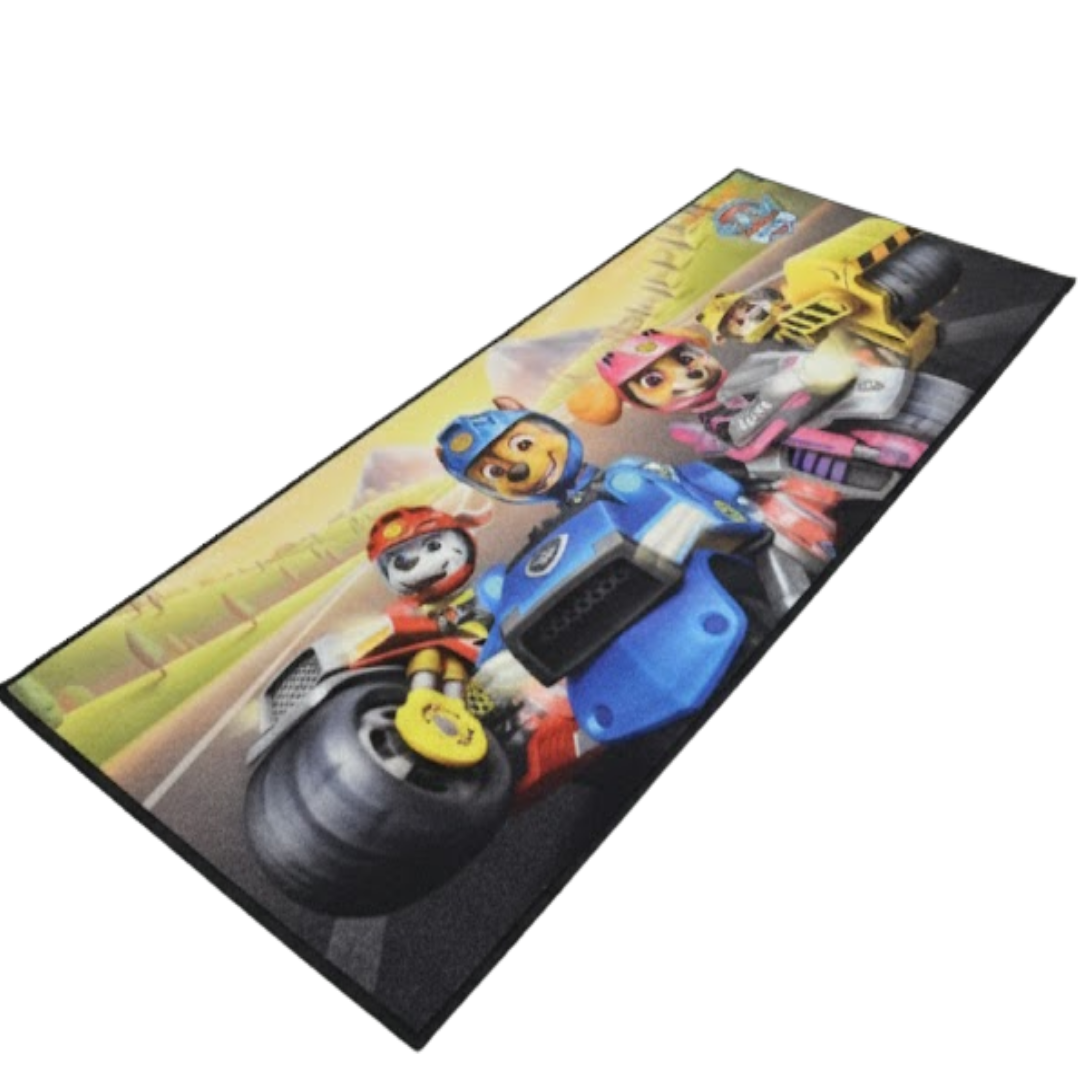 Charming Paw Patrol (Yellow) themed kids runner carpet by Athom Living, made with high-quality materials to offer comfort, safety and vibrant design, perfect for kids’ play zones, hallways and bedrooms.