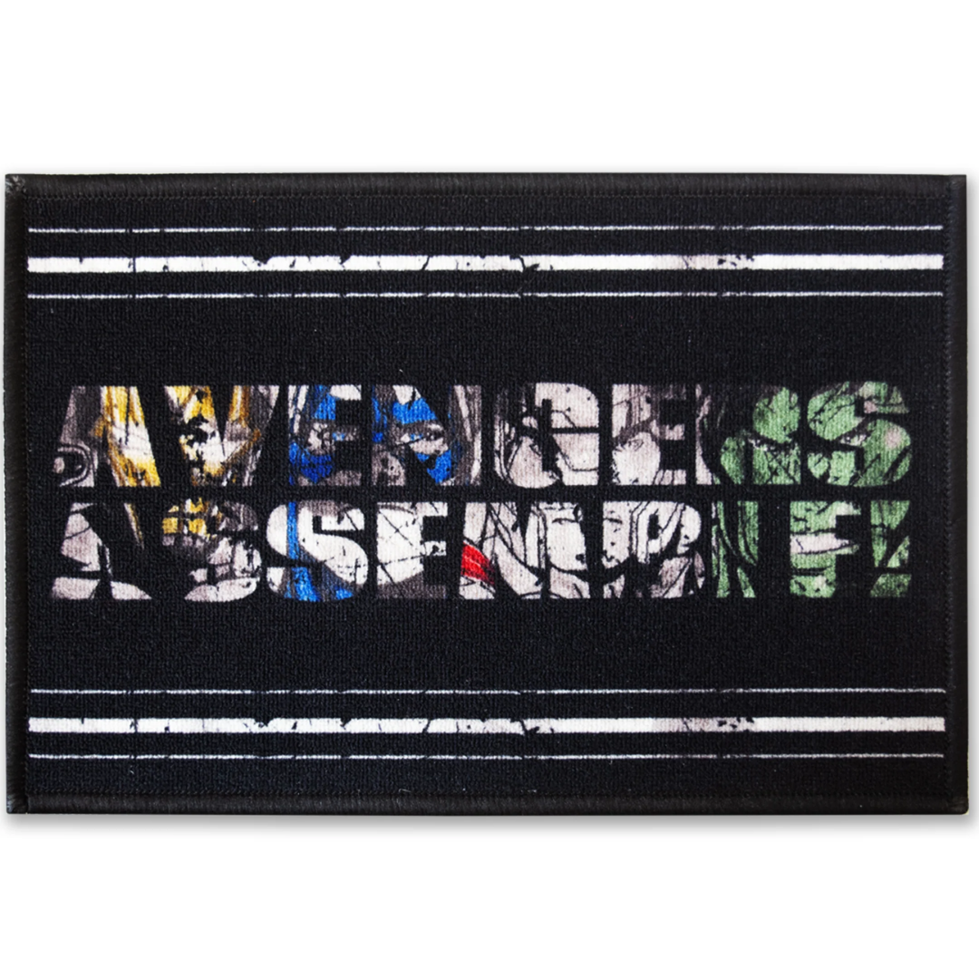 Colorful Marvel Avengers Assembled Anti Skid kids Doormat by Athom Living, crafted for safe foot placement, durable usage, and stylish décor, perfect for young superhero fans’ bedrooms, play areas, or entryways.