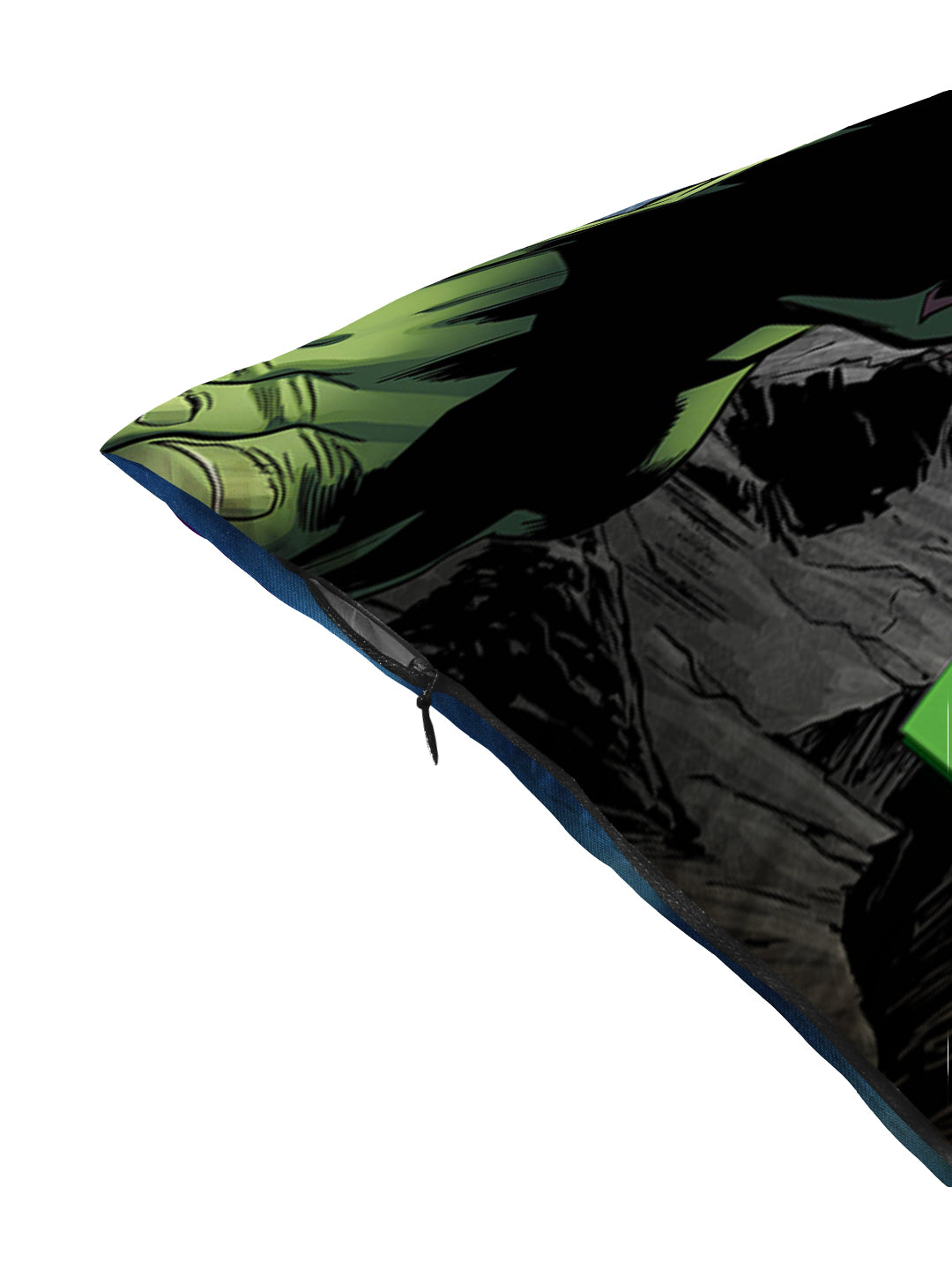 Comfortable Marvel The-Hulk Kids Filled Cushion with Cover by Athom Living, perfect for sitting, lounging, or adding a pop of color to your child’s room or play space.