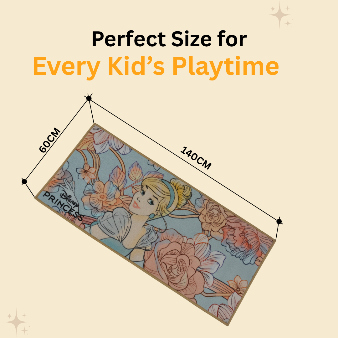 Create a dreamy room décor with Athom Living’s Disney Princess theme runner carpet, designed with elegant princess prints, anti-skid bottom and plush texture for a stylish and secure kids’ runner carpet.