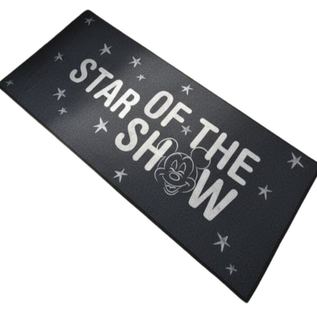 Create a magical setting with this Mickey themed runner carpet by Athom Living, combining soft texture, bright Disney-style prints and slip-resistant support for a charming and safe runner carpet in kids’ areas.