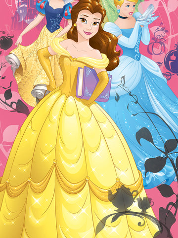 Disney Princess Listen To Your Heart Cotton Single Bedsheet Set With Runner Carpet