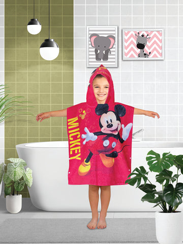 Disney Top Of My Game Mickey Mouse Kids Hooded Poncho Towel