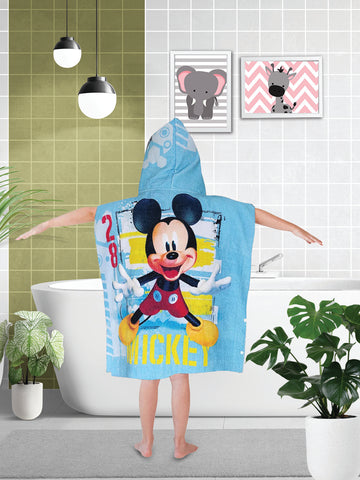 Disney Go For It Mickey Mouse Kids Hooded Poncho Towel