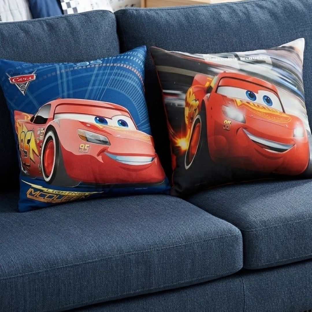 Disney Cars Printed Filled Cushion Pair