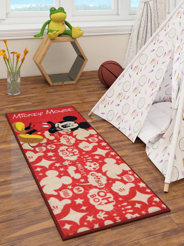 Disney Mickey's Surf Shack Mickey Mouse Cotton Single Bedsheet Set with Runner Carpet