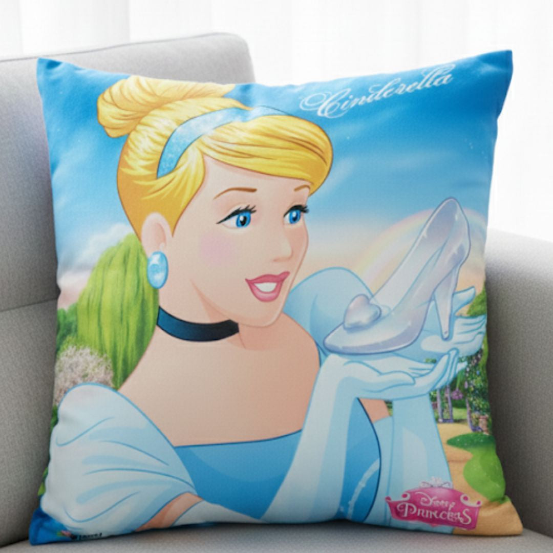 Diseny princess blue colour cushion
