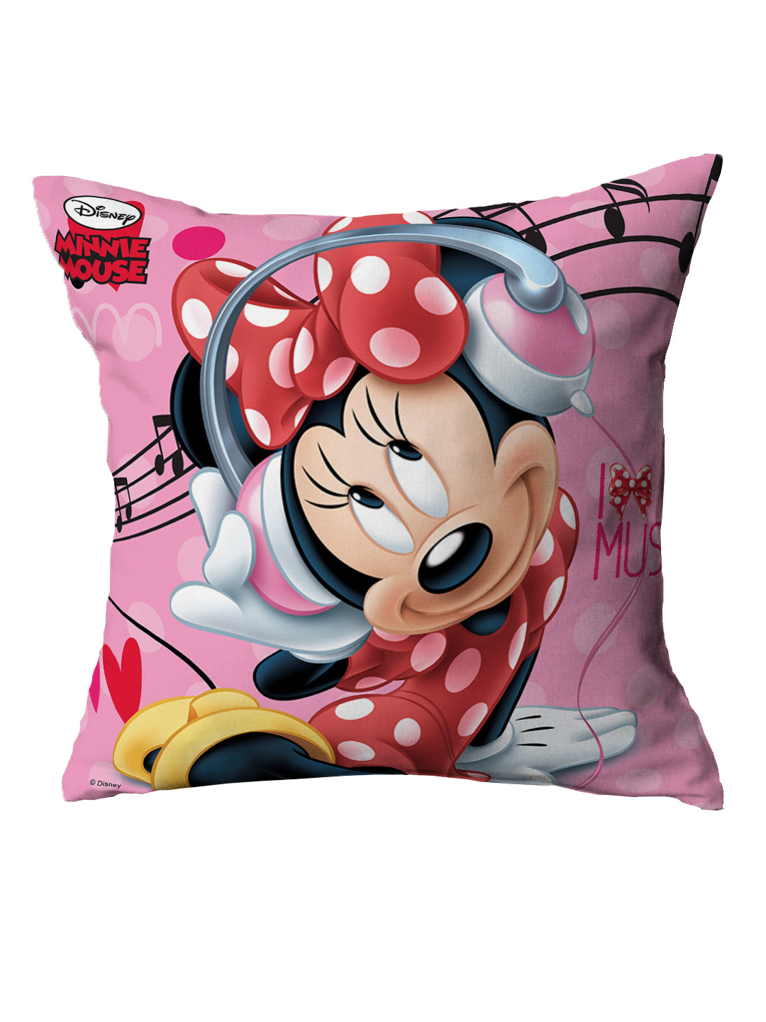 Disney Minnie Mouse-themed Kids Filled Cushion with Cover by Athom Living, ideal for children’s bedrooms or playrooms, offering both comfort and adorable, colorful design for everyday use.