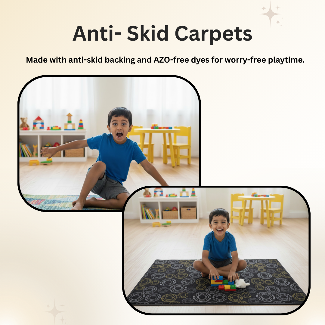 Disney themed carpet by Athom Living adds playful charm and comfort to kids’ rooms, crafted with premium soft fabric, durable construction, and colorful graphics for a joyful carpet experience.