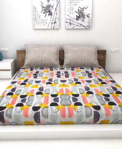 Athom Living Essential Collection Cotton Double Bedsheet Sheet 140 TC 223x248 cm