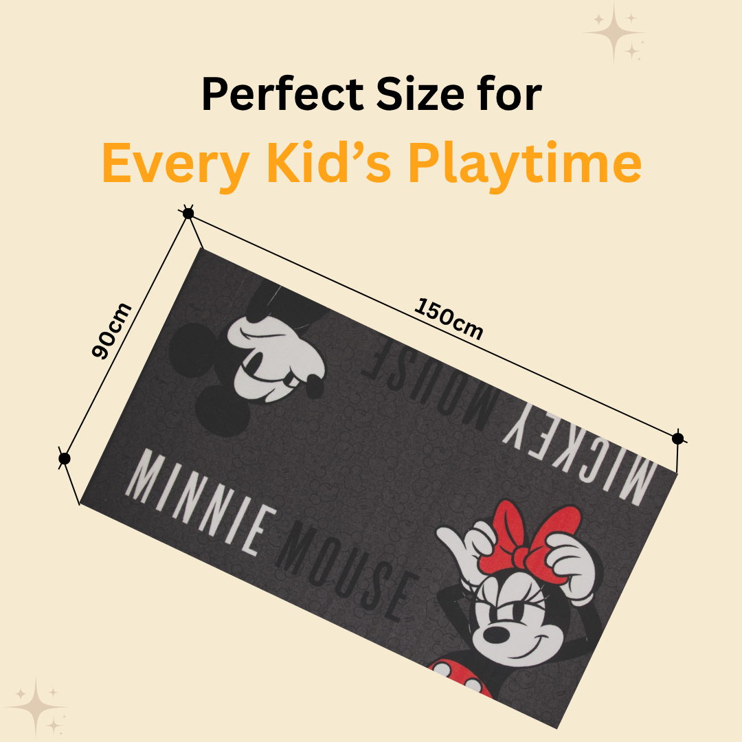 Elevate kids’ room décor with this Mickey Mouse themed carpet by Athom Living, featuring cozy plush surface, vibrant character artwork, and durable design to make a charming carpet for playrooms.