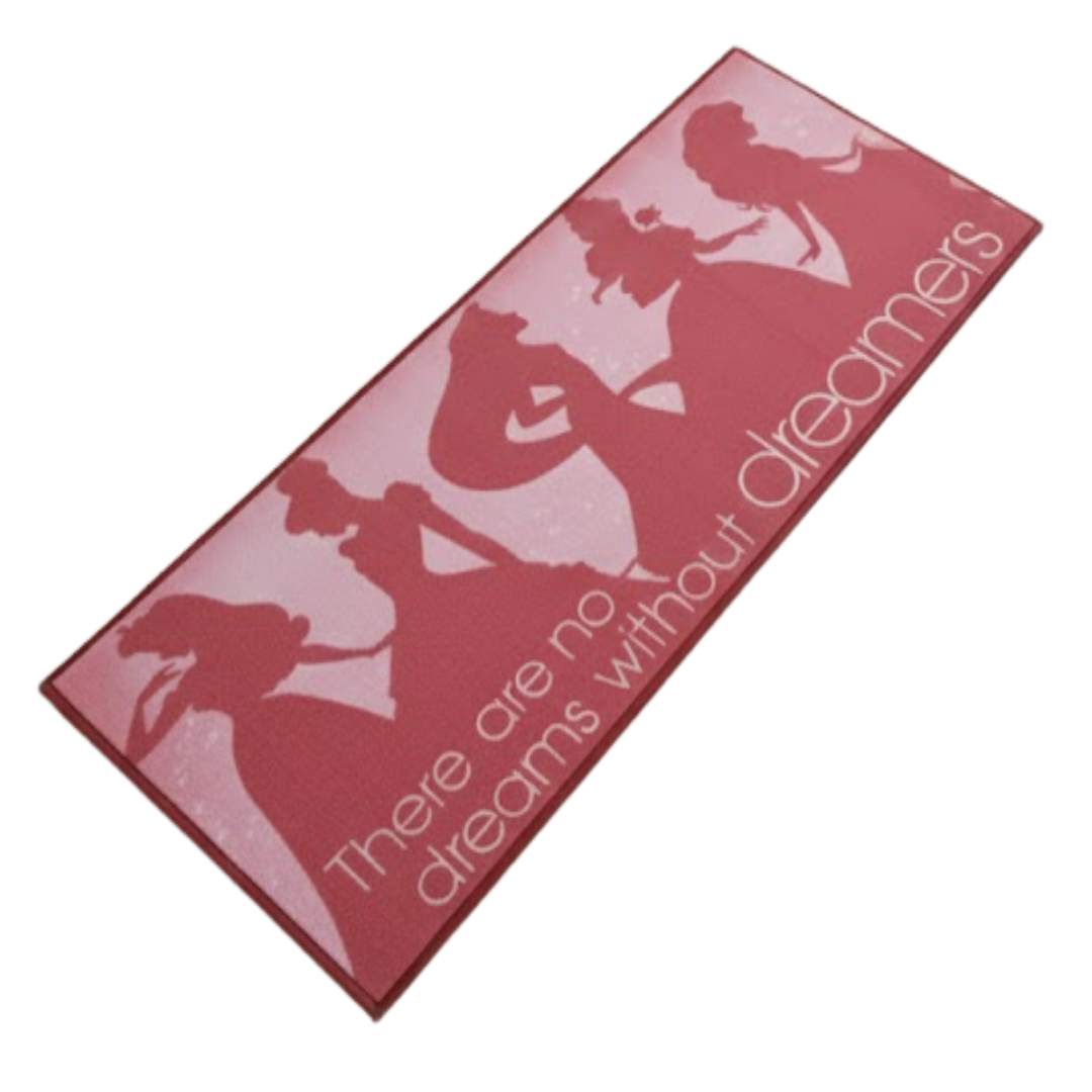 Elevate your child’s room décor with this Disney Princess (Dreams) themed runner carpet by Athom Living, featuring vivid character designs, soft surface and secure anti-skid backing for a charming runner carpet.