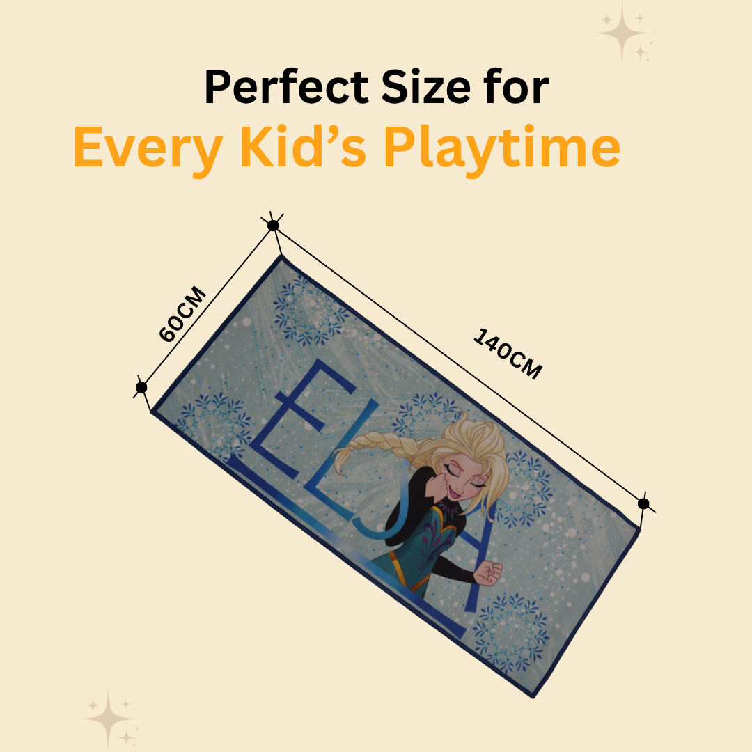 Elevate your little one’s room with this Disney Frozen Elsa Blue runner carpet by Athom Living. Measuring 60x140 cm, this premium runner carpet offers softness, warmth, and Frozen-inspired beauty.