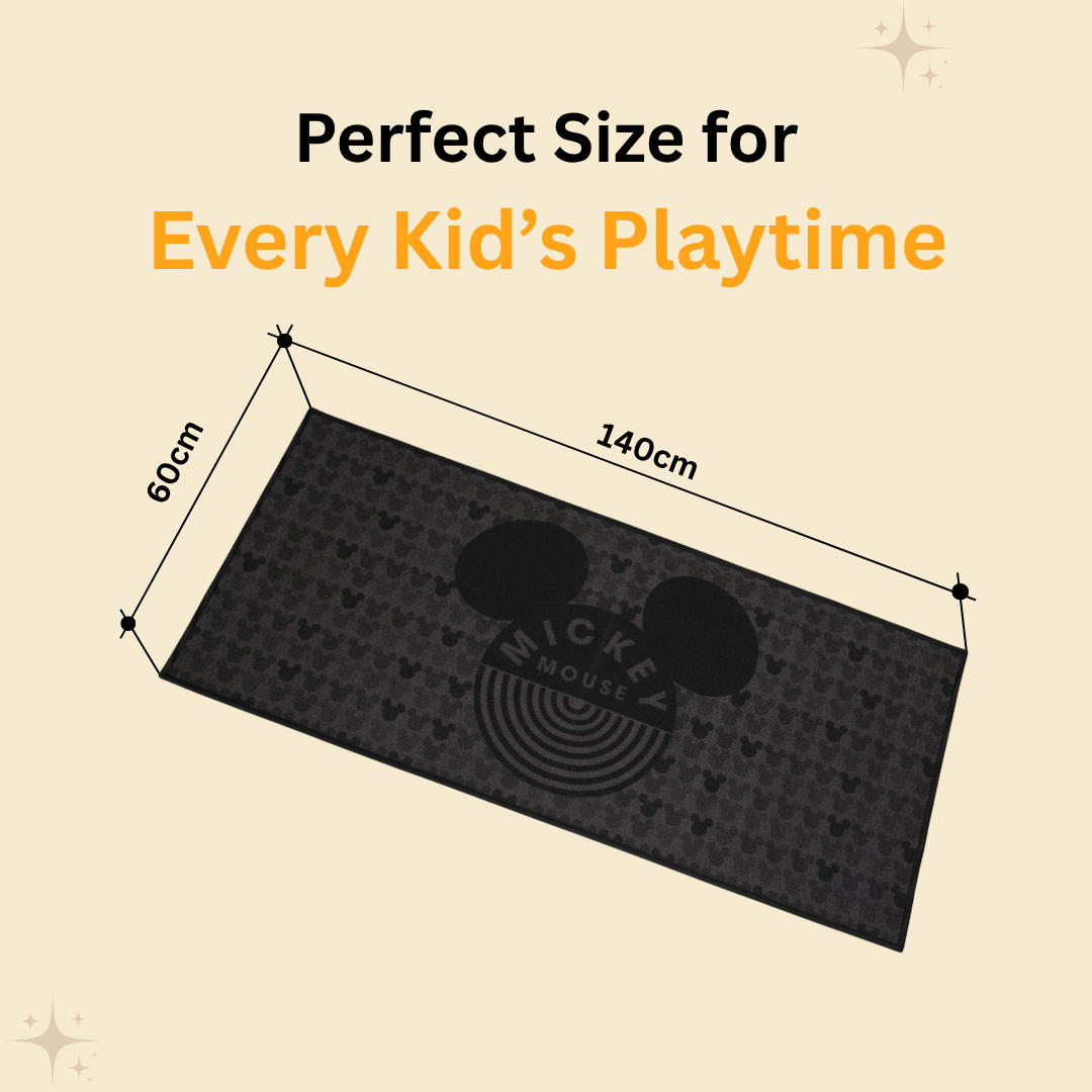 Enhance your child’s décor with the Mickey Mouse themed runner carpet by Athom Living, featuring playful Disney artwork, soft surface and slip-resistant backing for a durable, stylish runner carpet experience.