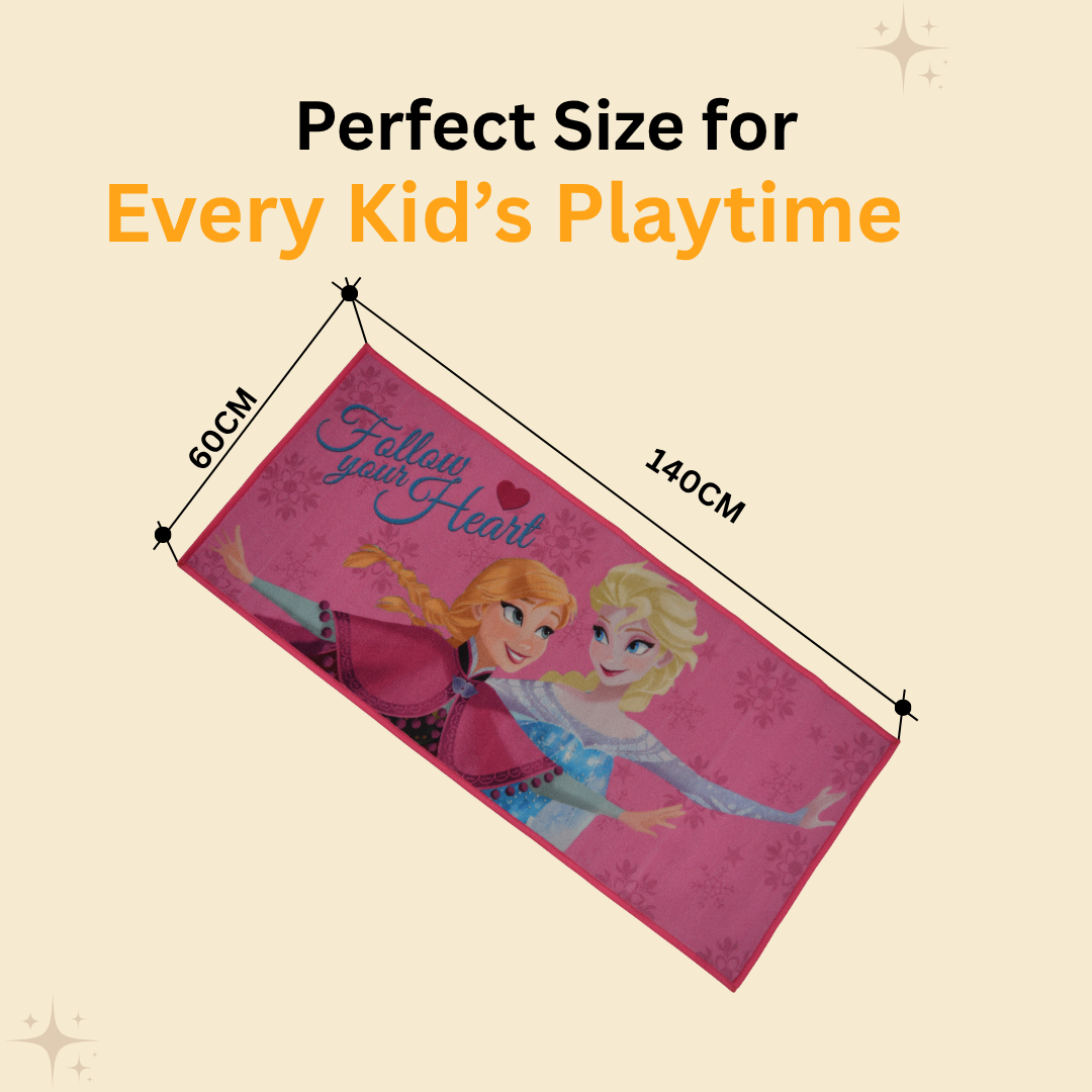 Enhance your kid’s décor with the Disney Princess themed runner carpet by Athom Living. Sized 60x140 cm, this runner carpet provides softness underfoot and a cheerful look inspired by beloved princesses.