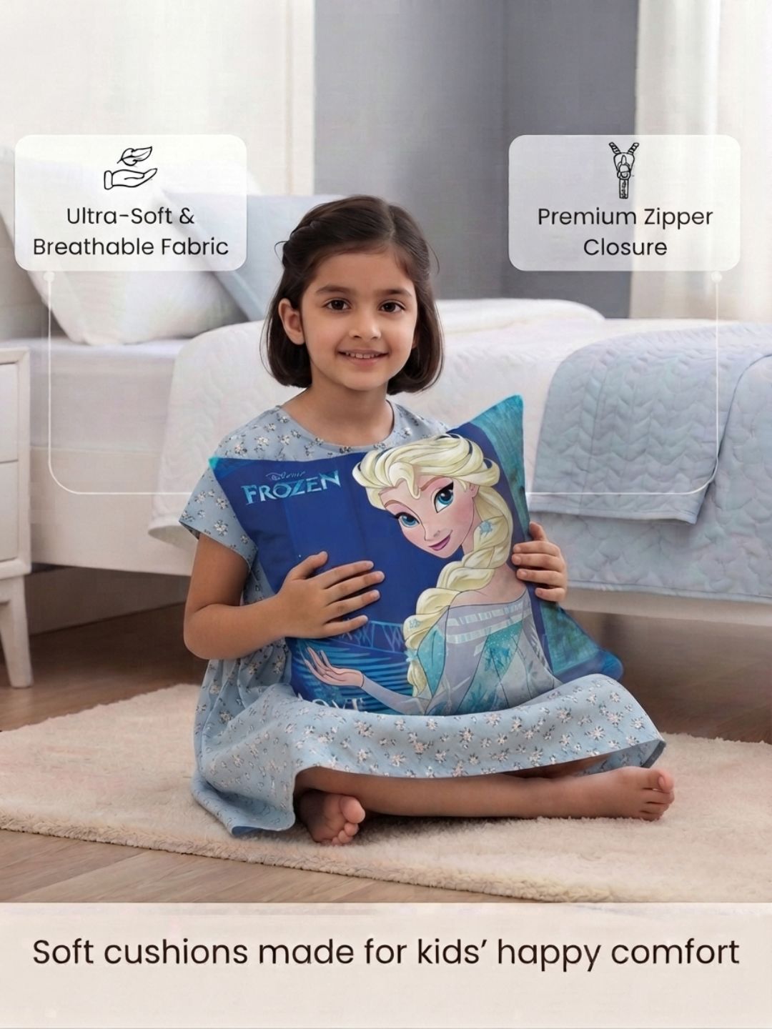 Elegant cushion for bedroom